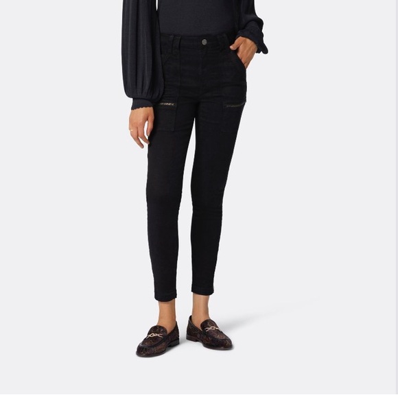 Joie HIGH RISE PARK SKINNY PANTS caviar BLK sz 2 (NWT) - Picture 3 of 5